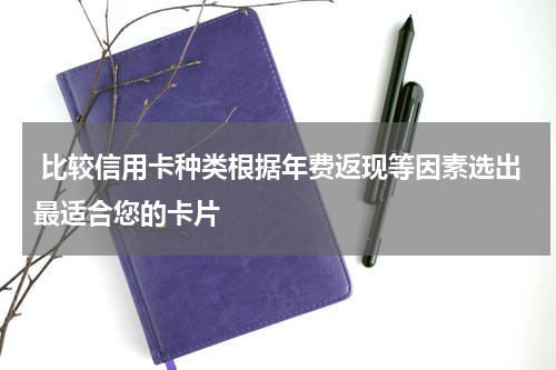  比较信用卡种类根据年费返现等因素选出最适合您的卡片
