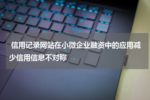  信用记录网站在小微企业融资中的应用减少信用信息不对称