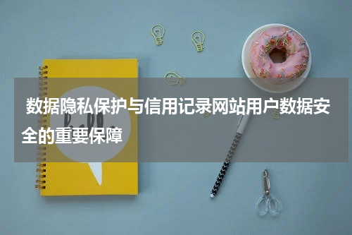 数据隐私保护与信用记录网站用户数据安全的重要保障