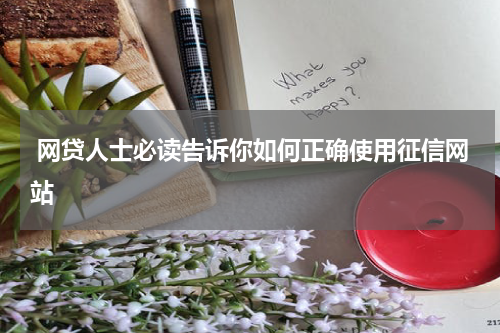  网贷人士必读告诉你如何正确使用征信网站