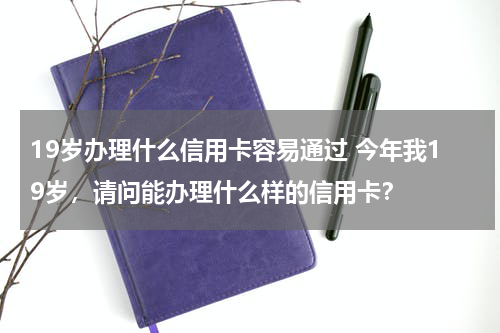 19岁办理什么信用卡容易通过 今年我19岁，请问能办理什么样的信用卡？