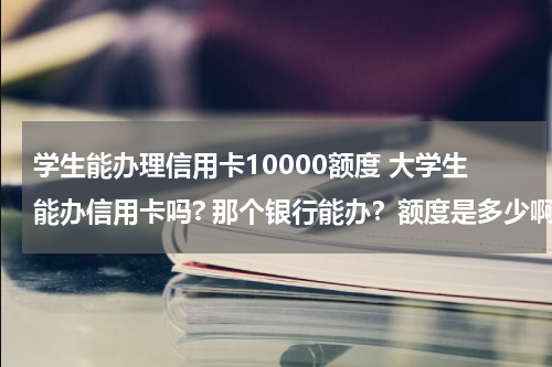 学生能办理信用卡10000额度 大学生能办信用卡吗? 那个银行能办？额度是多少啊 ？那位大哥能详细的告诉下 谢谢