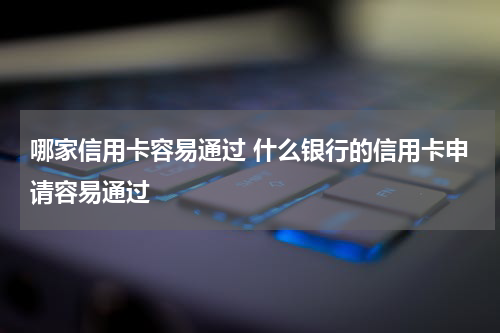 哪家信用卡容易通过 什么银行的信用卡申请容易通过